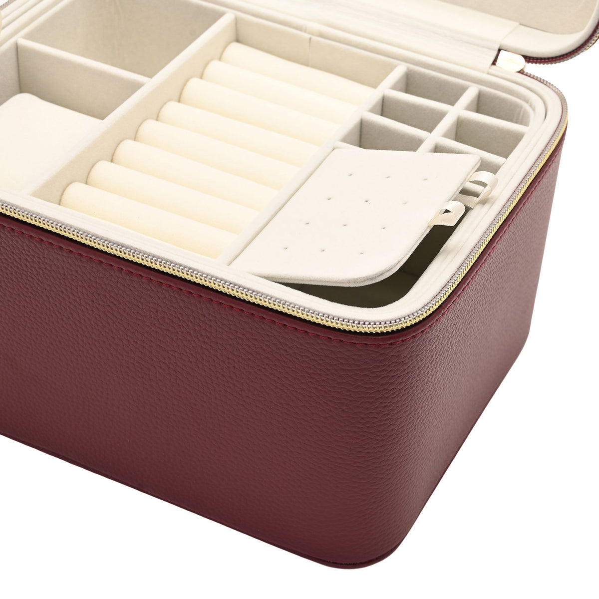 Sophia Jewellery Box Large  - Burgundy