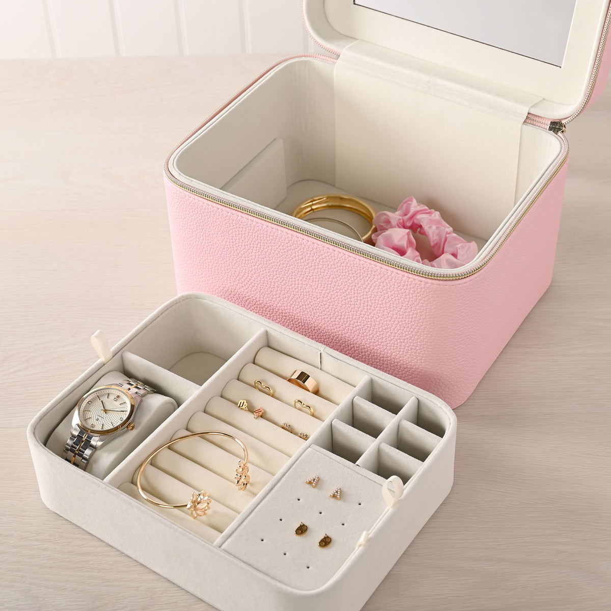 Sophia Jewellery Box Large  - Pink