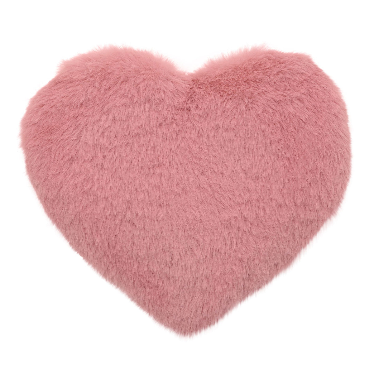 Sophia Layers Soft Faux Fur Heart Shaped Lavender Wheat Bag - Pink