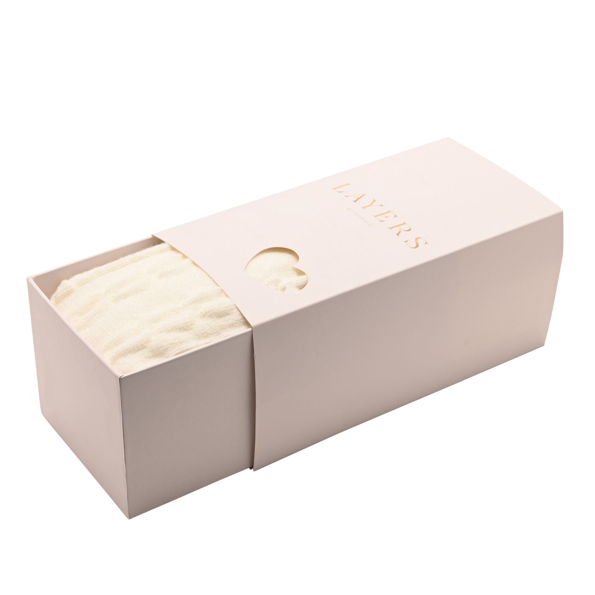 Sophia Layers Cosy Socks Size 4-7 - Ivory