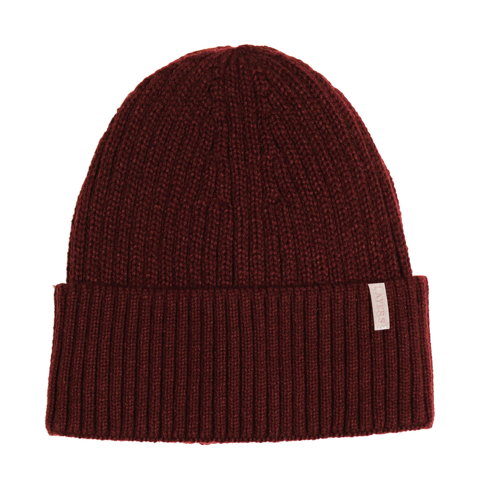 Sophia Layers Cosy Knit Hat Glove & Scarf Gift Set - Burgundy