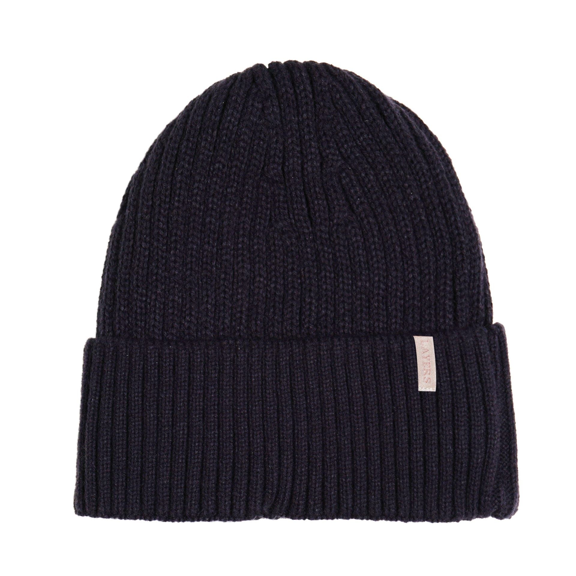 Sophia Layers Cosy Knit Hat Glove & Scarf Gift Set - Navy