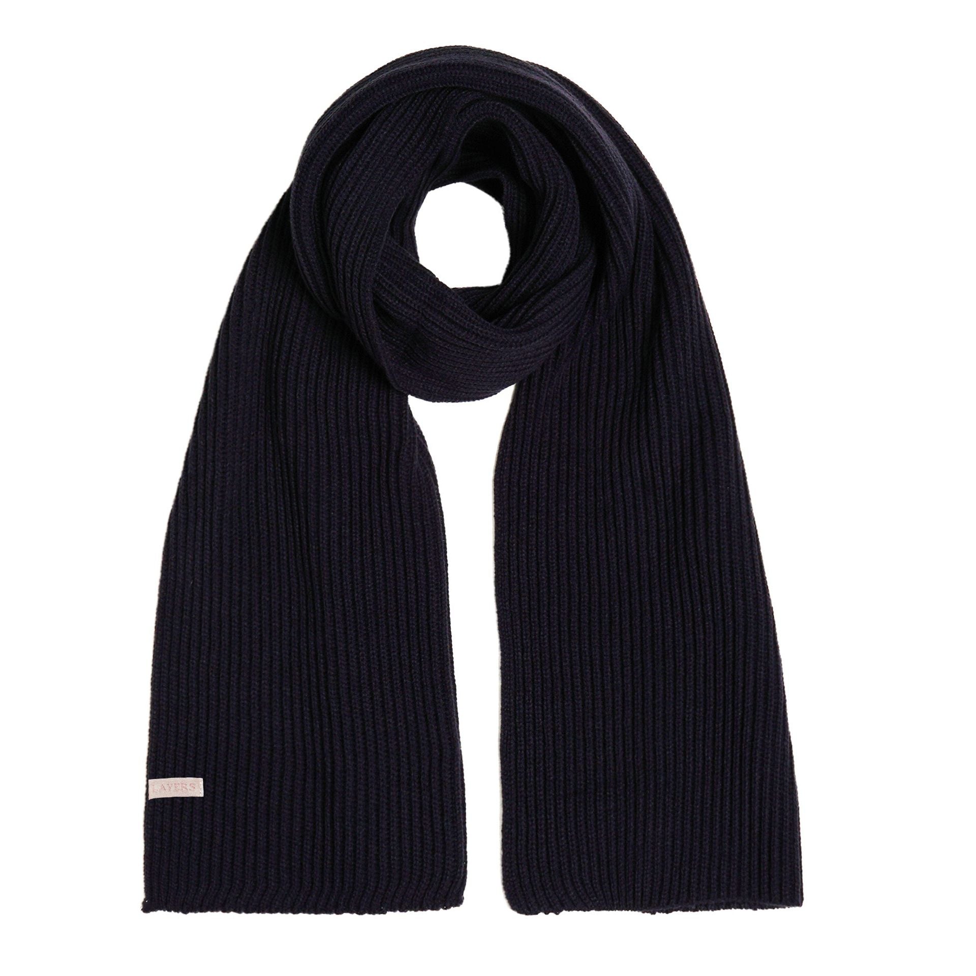 Sophia Layers Cosy Knit Hat Glove & Scarf Gift Set - Navy