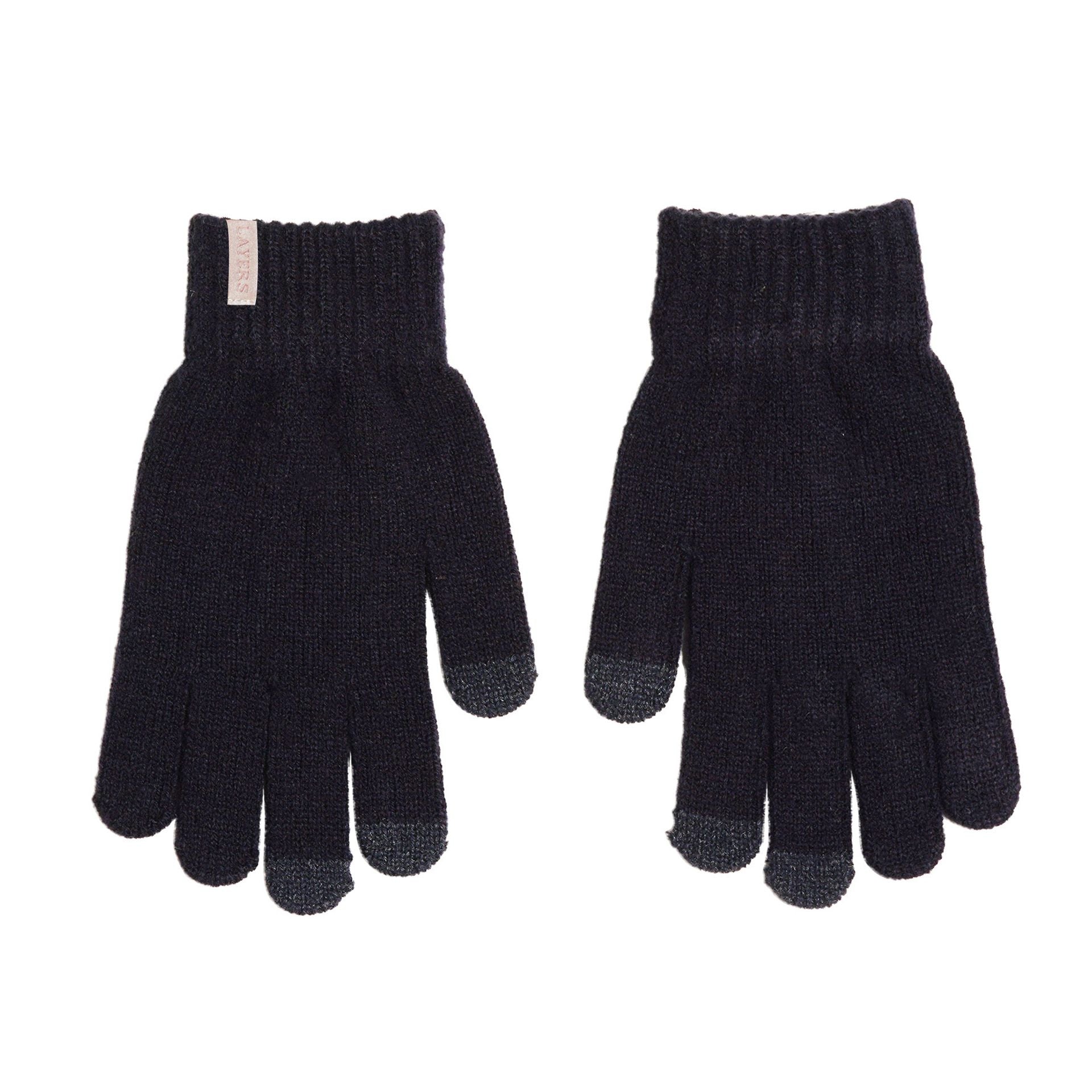 Sophia Layers Cosy Knit Hat Glove & Scarf Gift Set - Navy