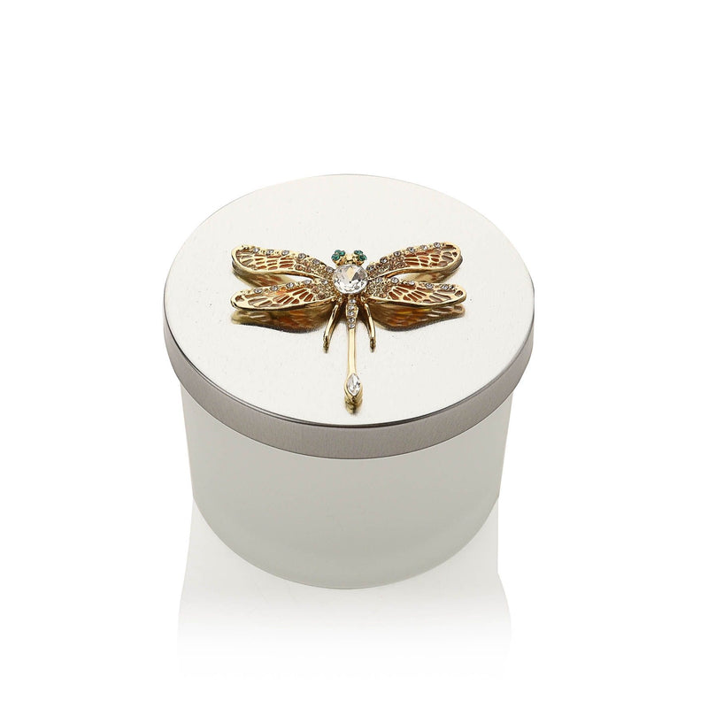 Sophia Yellow & Gold Dragonfly Trinket Box