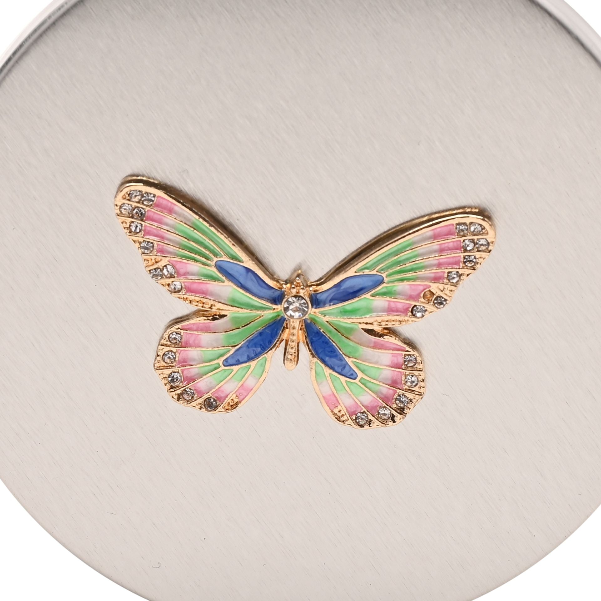 Sophia Pink & Blue Butterfly Trinket Box