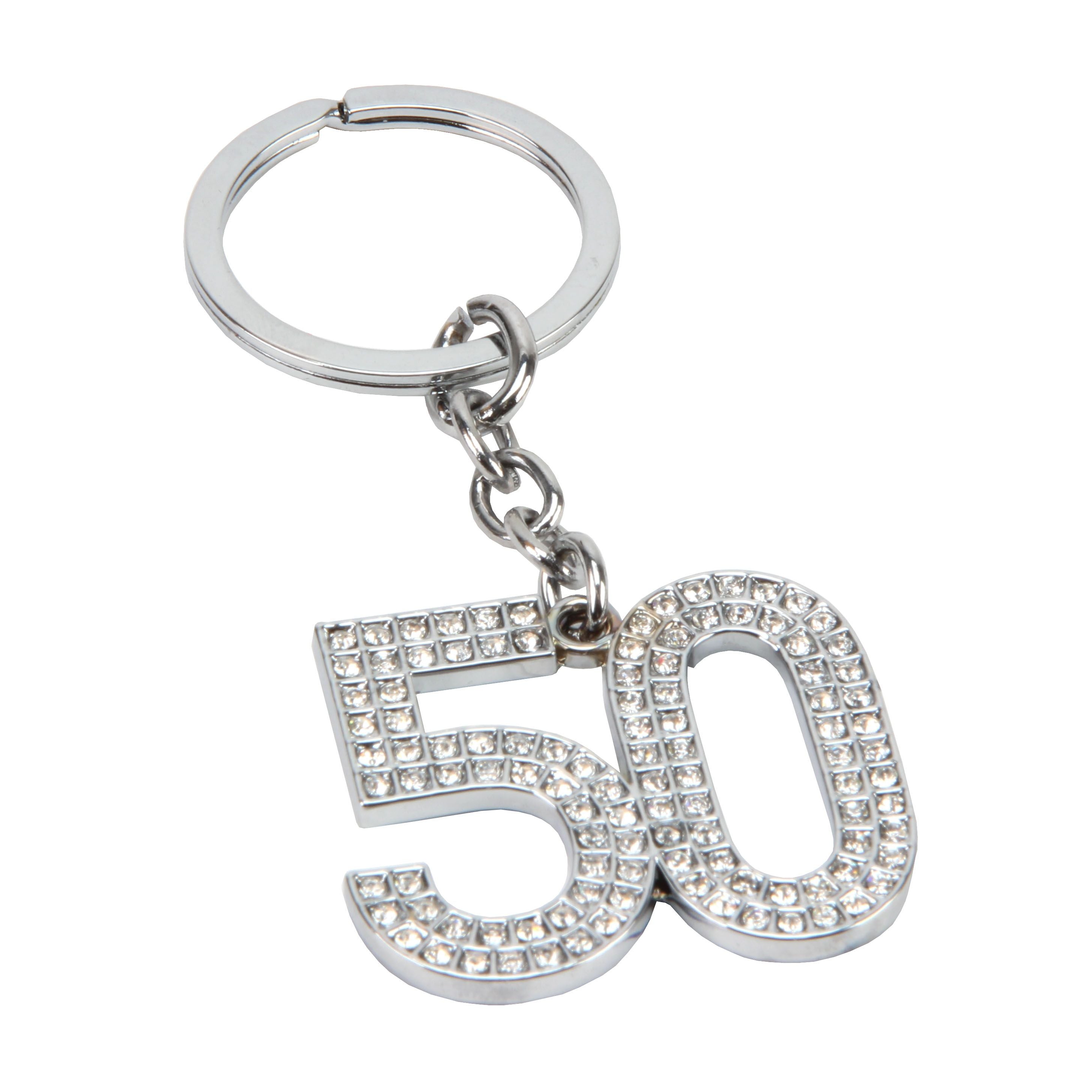 Milestones Crystal Keyring - 50