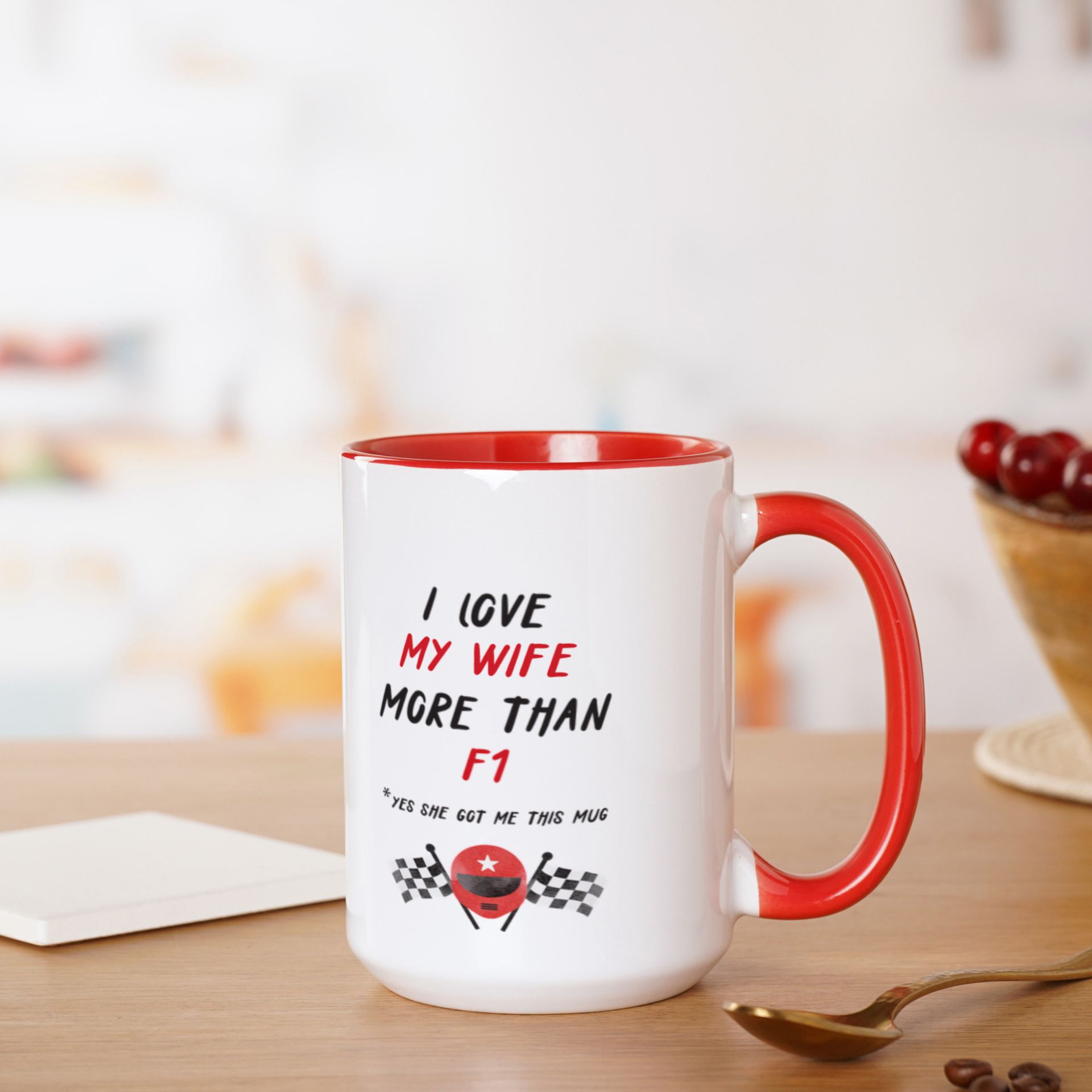 Personalised I Love F1 Mug