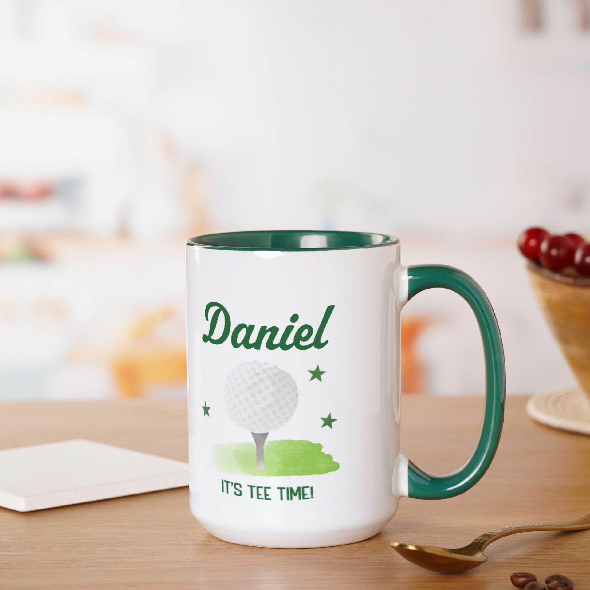 Personalised It's Tee Time Golf Mug
