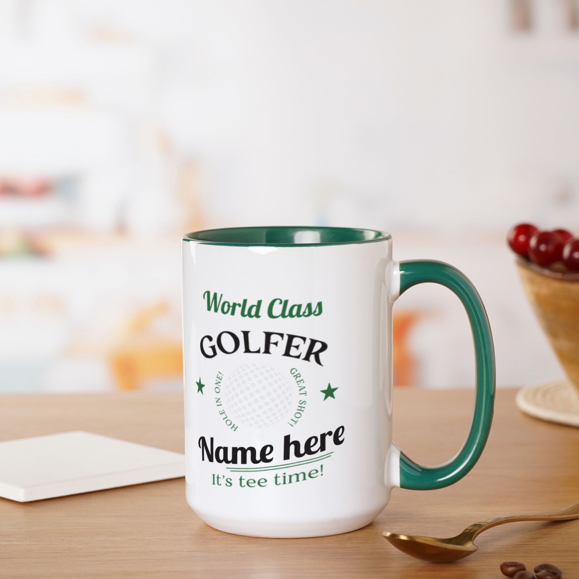Personalised World Class Golfer Mug