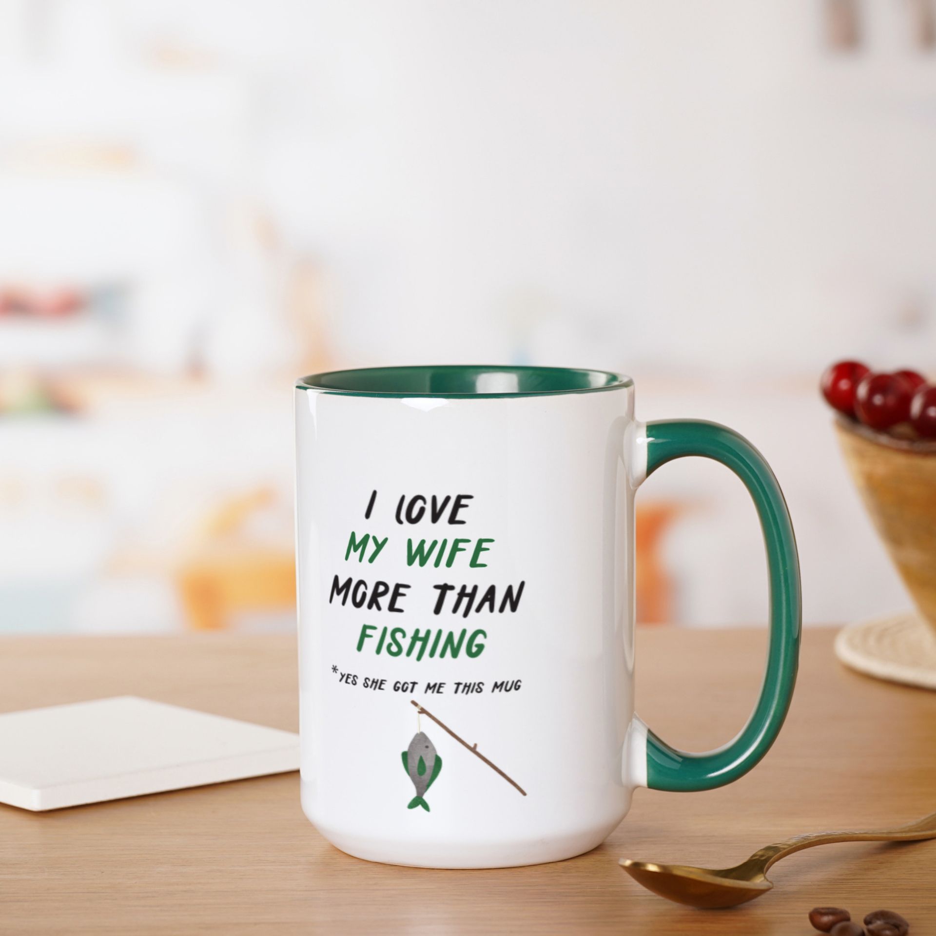 Personalised I Love Fishing Mug