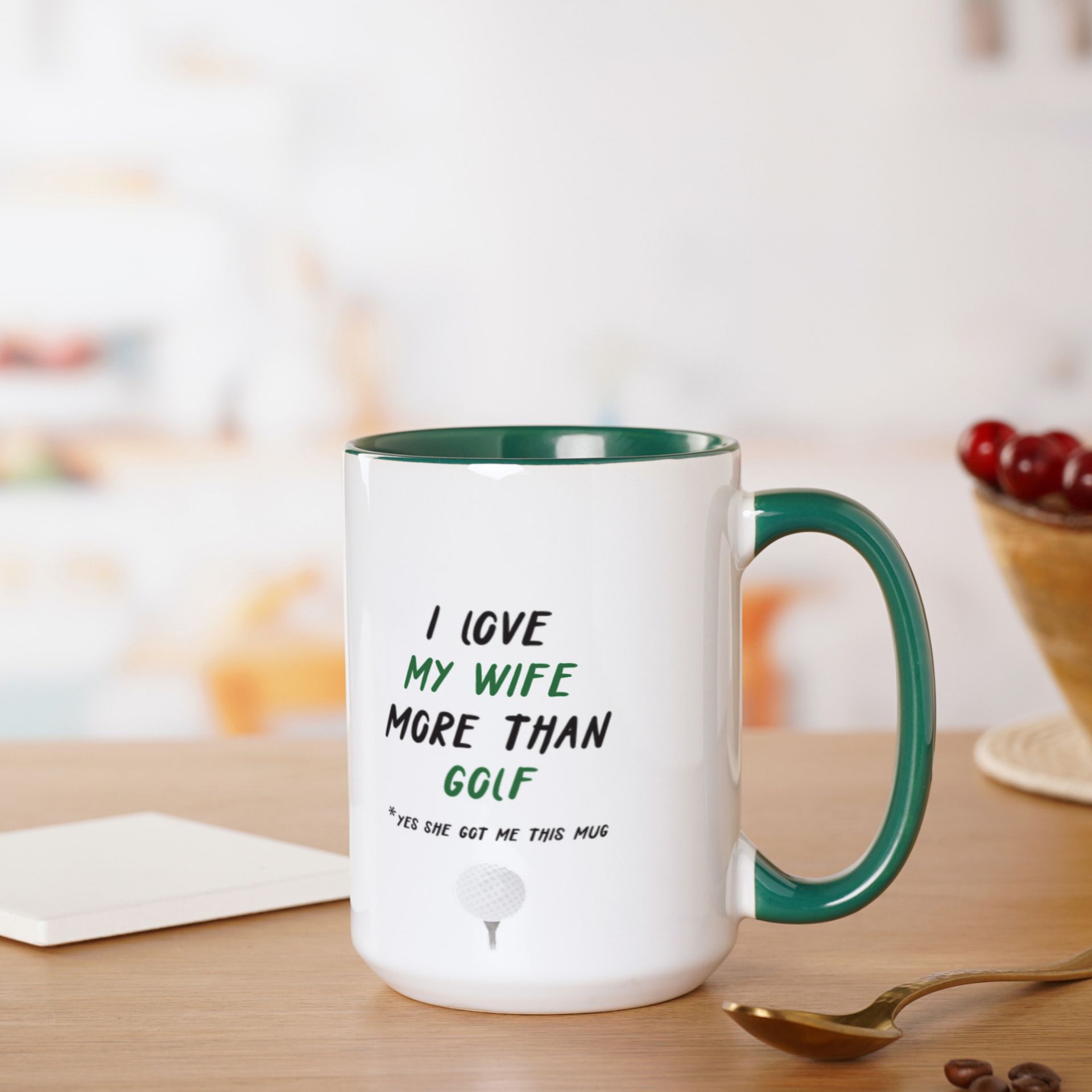 Personalised I Love Golf Mug