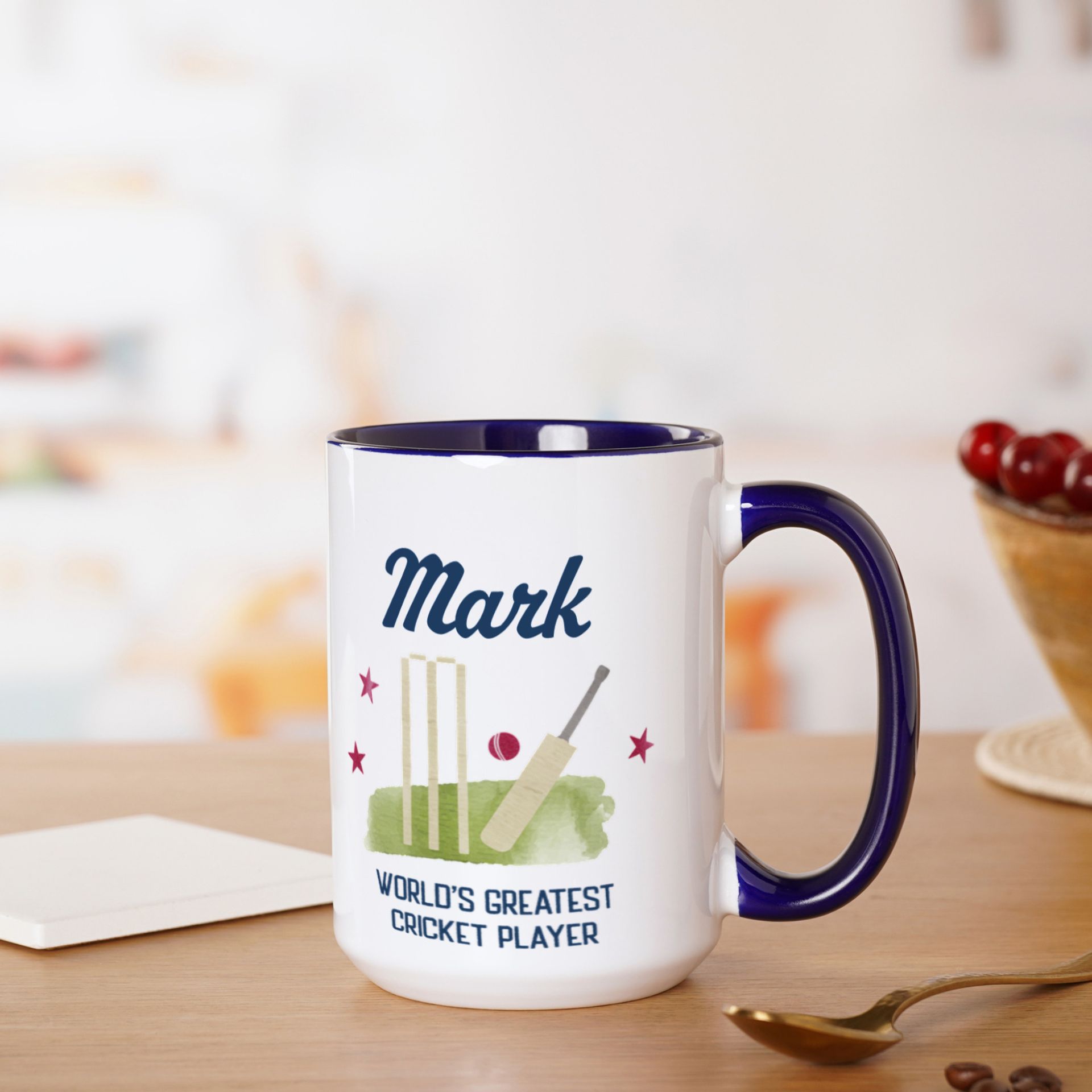 Personalised World's Greatest Cricket Player Mug