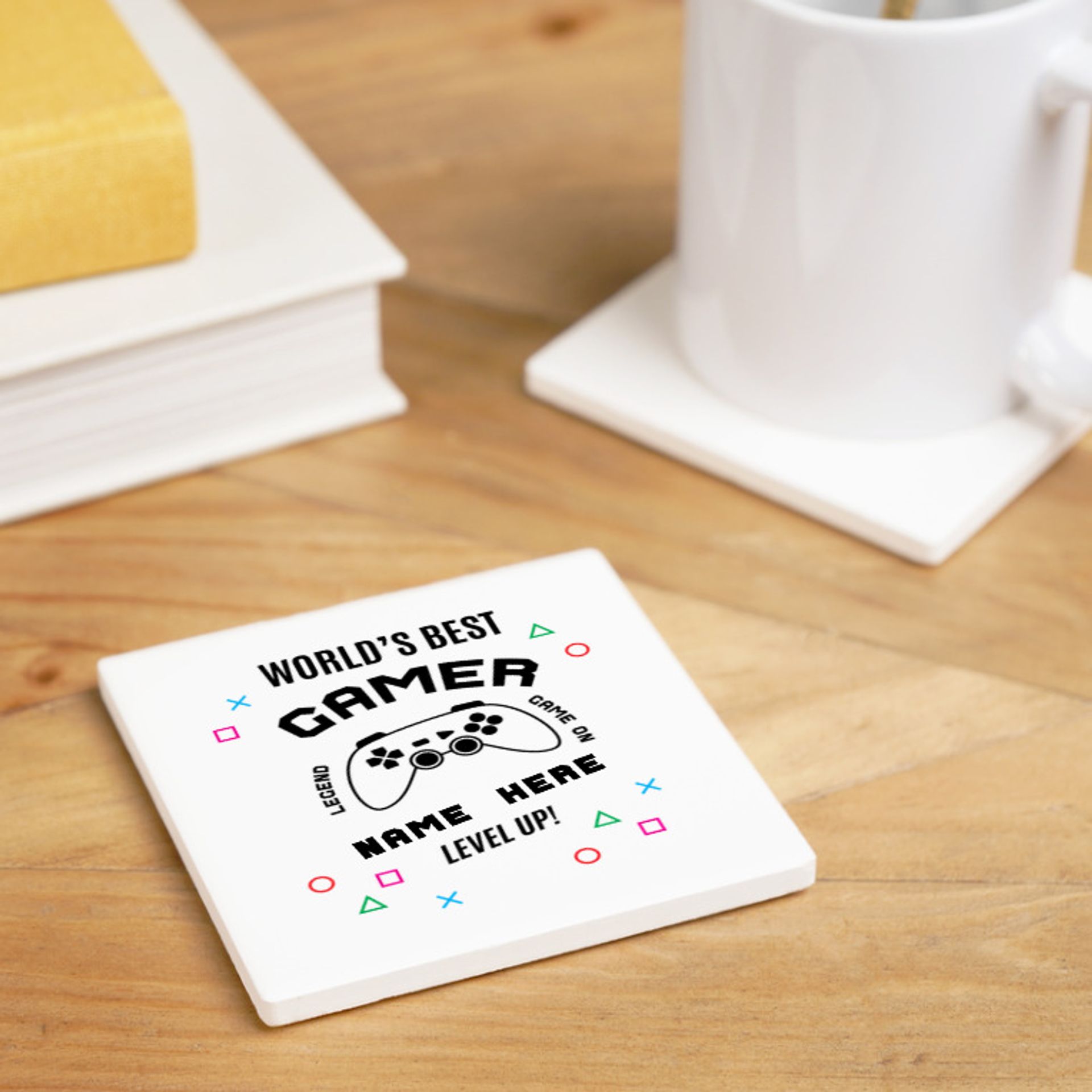 Personalised World's Best Gamer Coaster