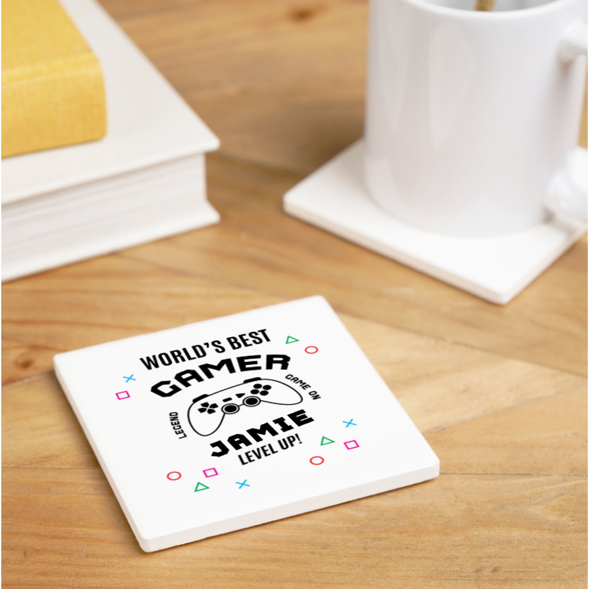 Personalised World's Best Gamer Coaster