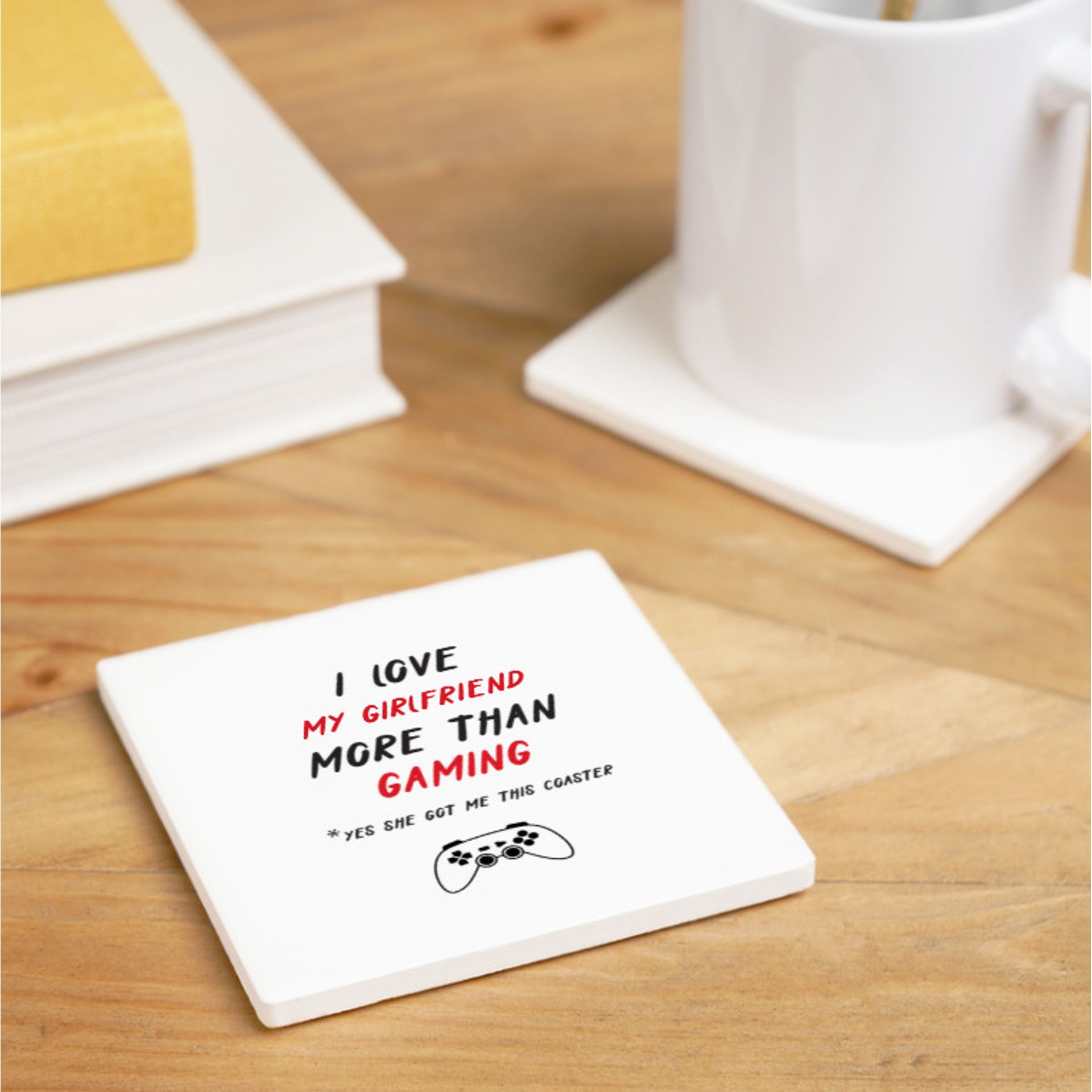 Personalised I Love Gaming Coaster
