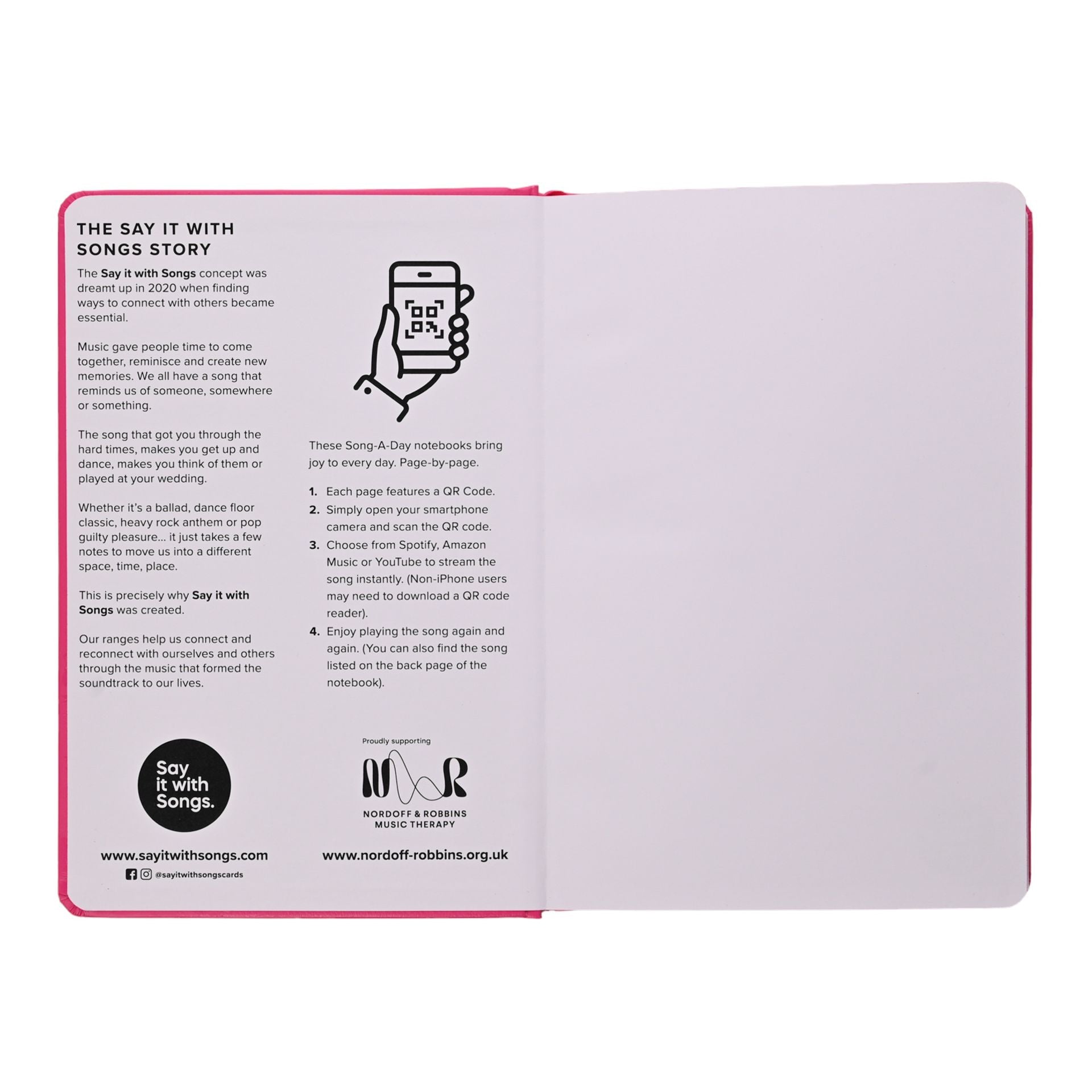 Say It With Songs A5 Hardback Notebook 96 Pages - Dancing Queen