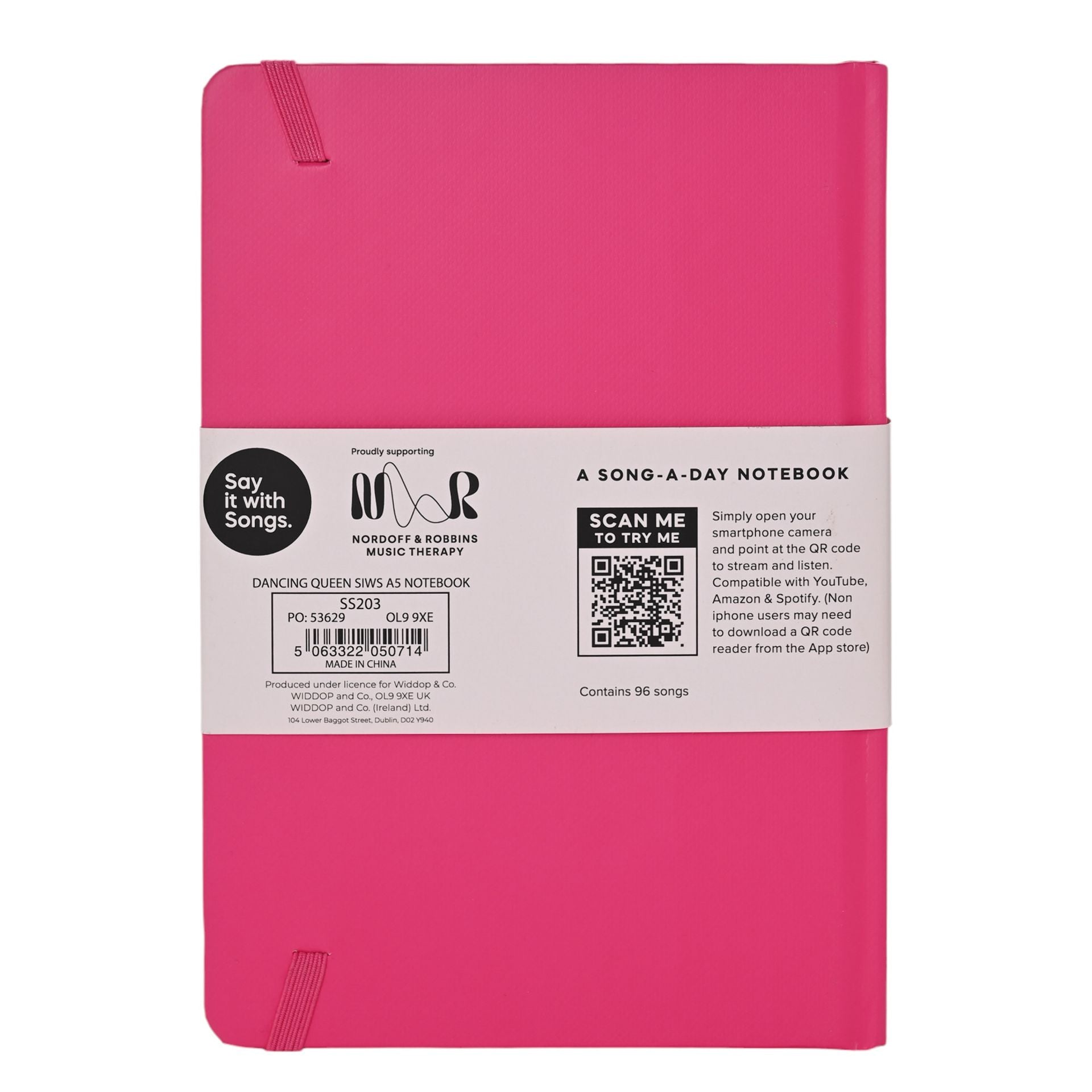 Say It With Songs A5 Hardback Notebook 96 Pages - Dancing Queen