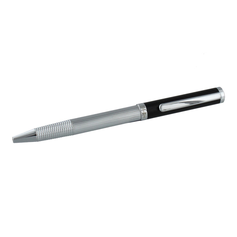 Stratton Ballpoint Pen - Black & Silver