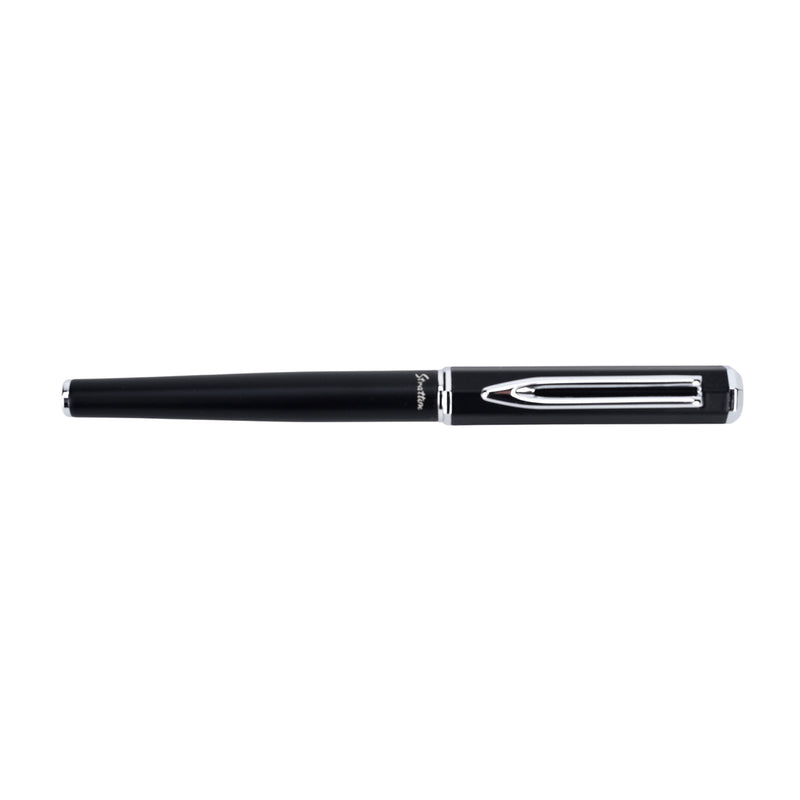 Stratton Rollerball & Ballpoint Pen Set - Black & Silver