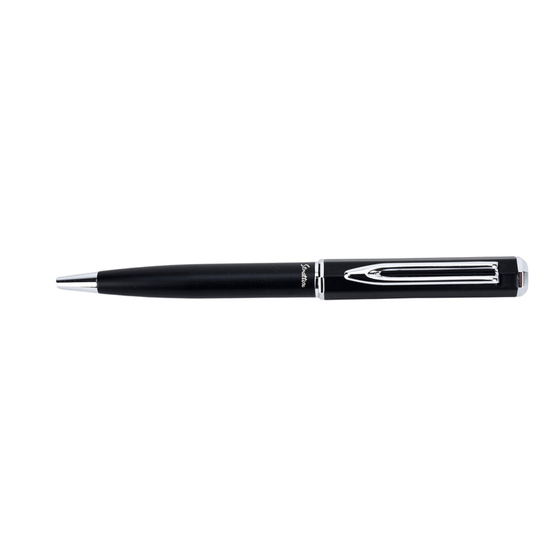 Stratton Rollerball & Ballpoint Pen Set - Black & Silver