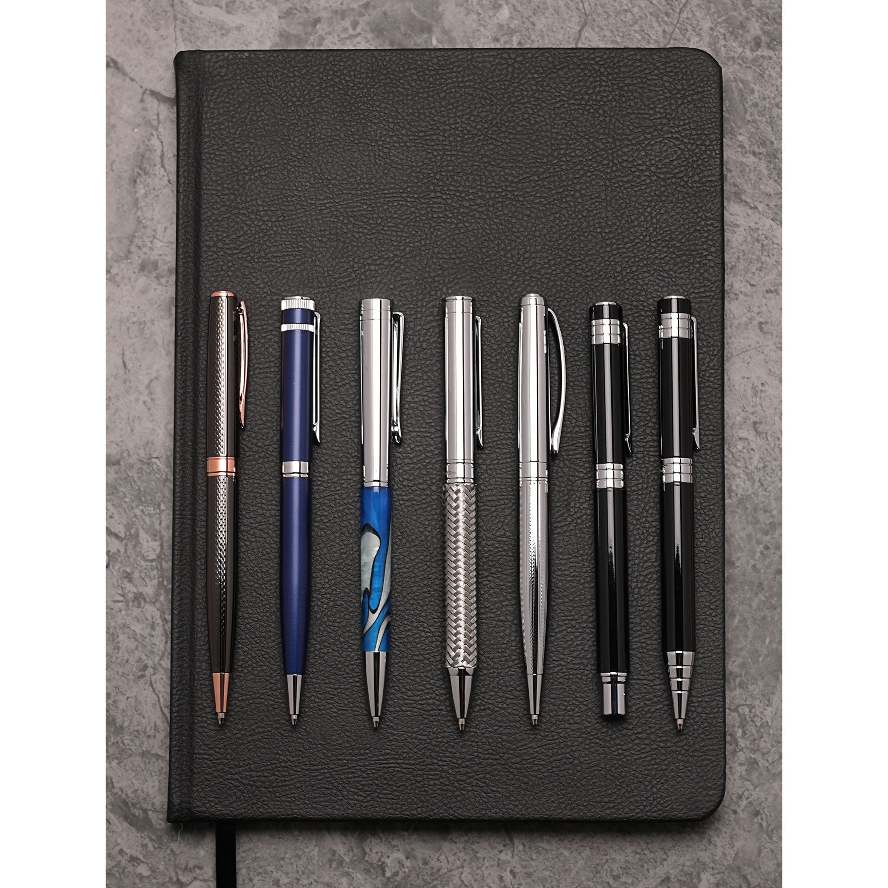 Stratton Ballpoint Pen & Rollerball Pen Set - Black