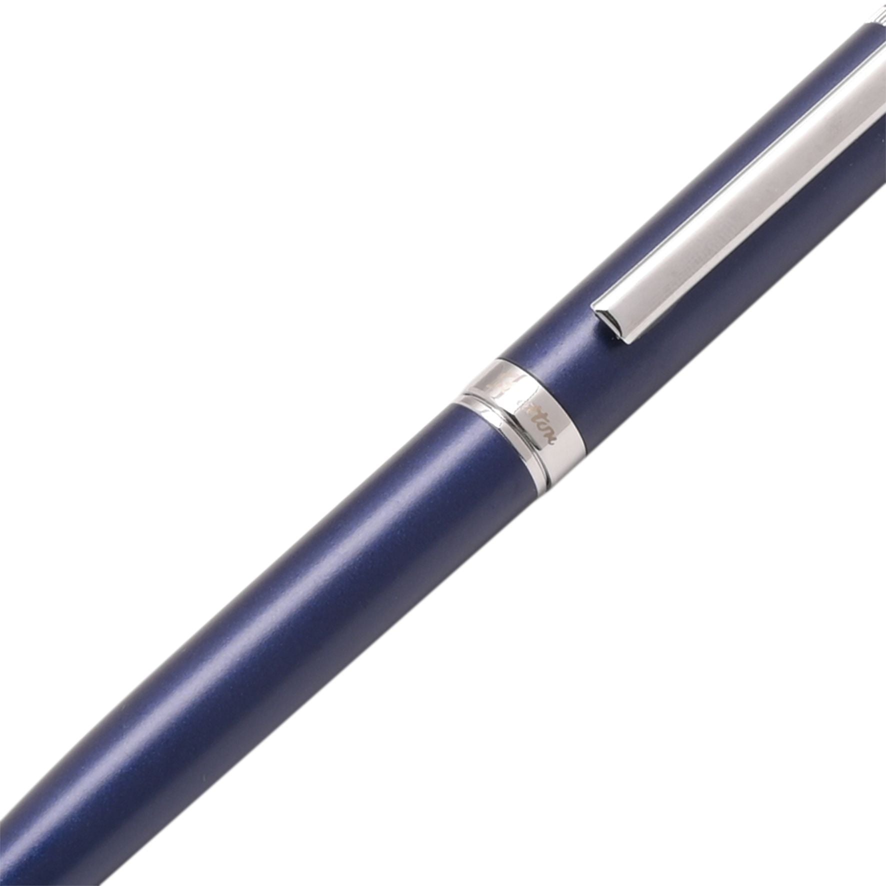 Stratton Ballpoint Pen - Blue & Chrome