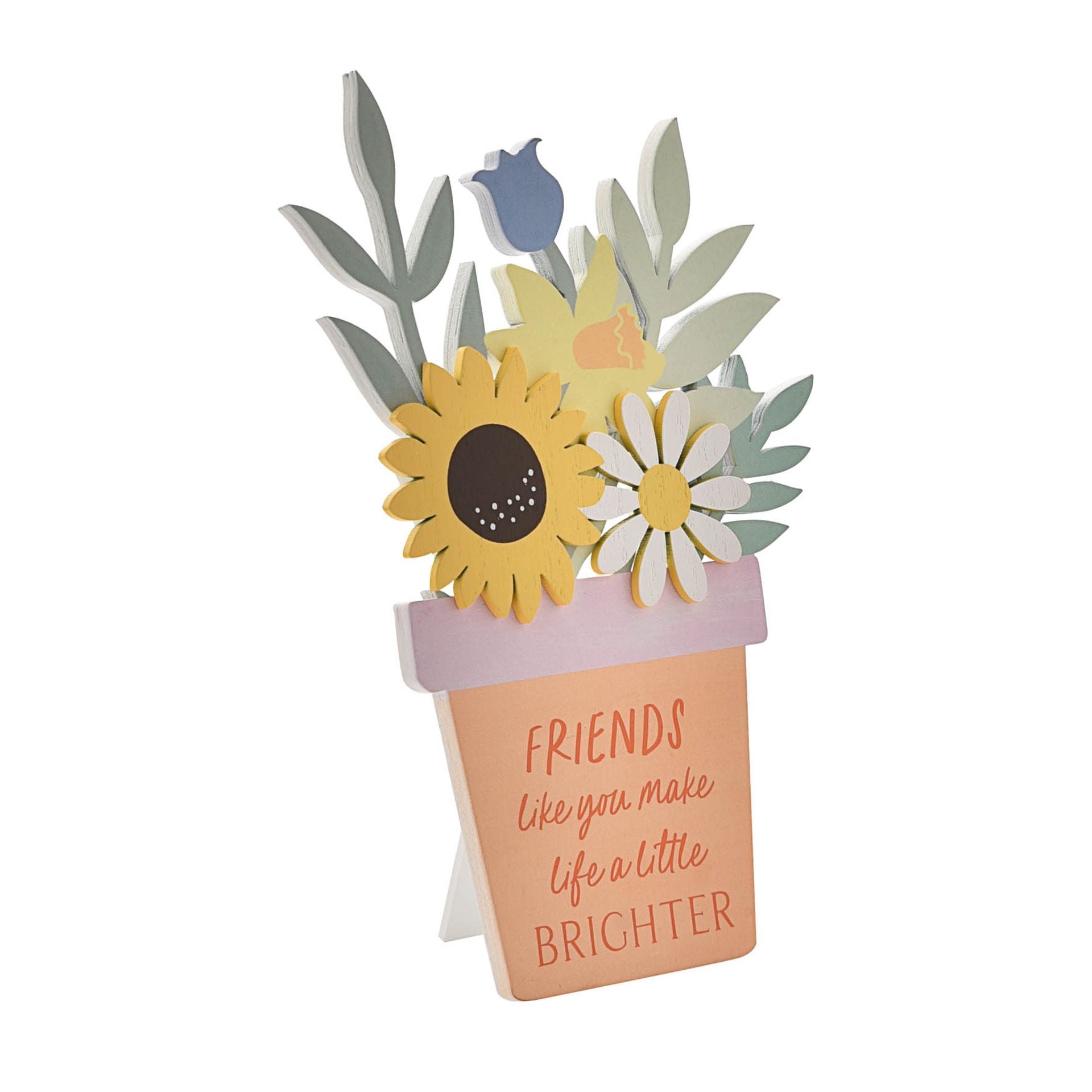 The Cottage Garden Flower Pot Plaque "Friend"