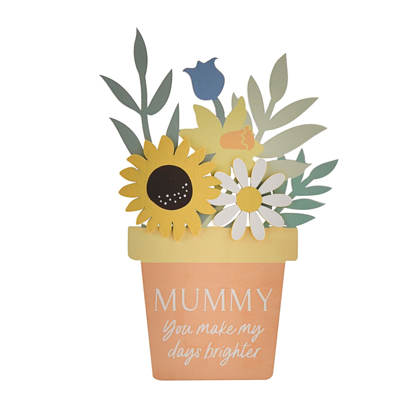 The Cottage Garden Flower Pot Plaque "Mummy"