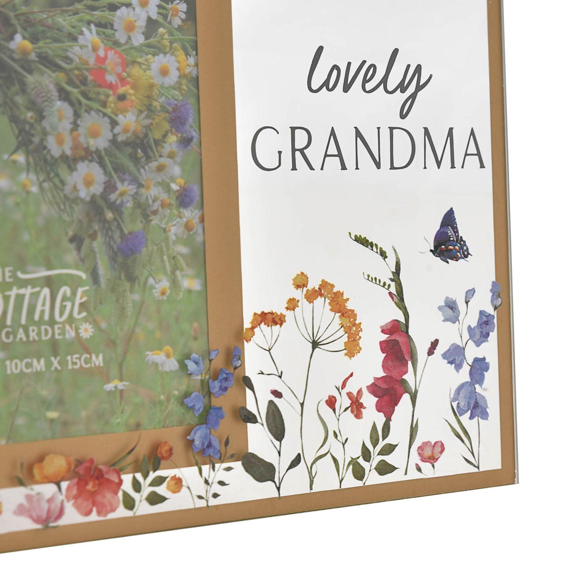 The Cottage Garden Glass Frame 4 x 6 "Grandma"