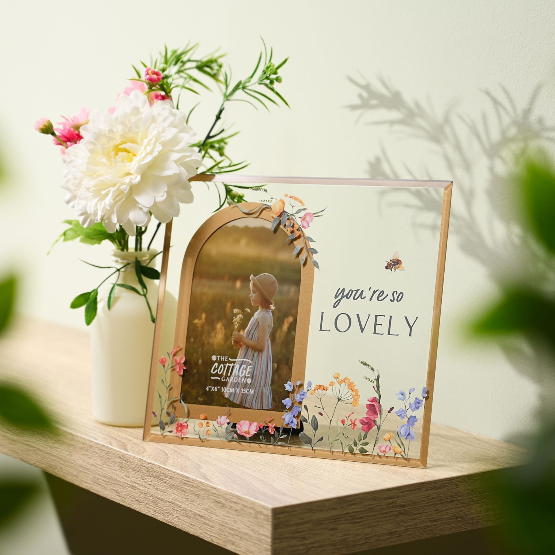 The Cottage Garden Glass Frame 4 x 6 "You're So Lovely"