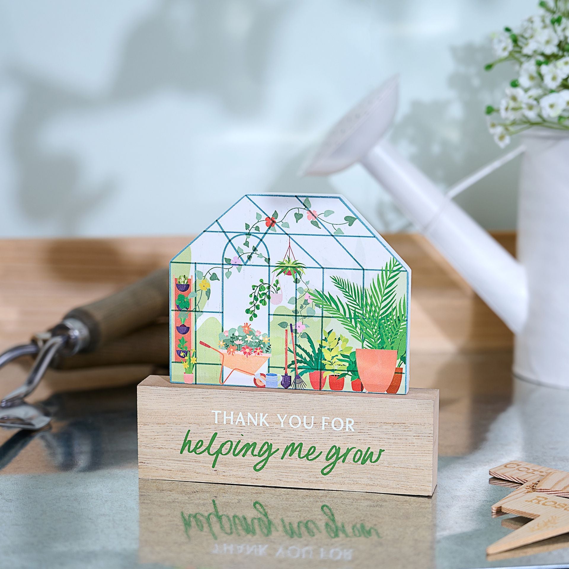 The Cottage Garden Greenhouse Plaque 'Thank You'