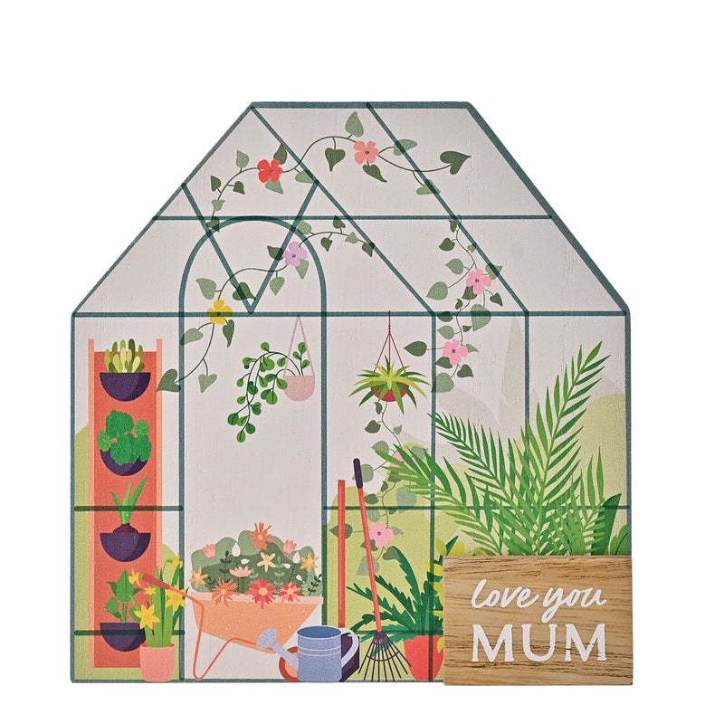 The Cottage Garden 3D Greenhouse Plaque 'Mum'
