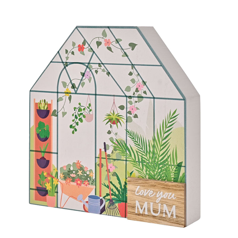 The Cottage Garden 3D Greenhouse Plaque 'Mum'