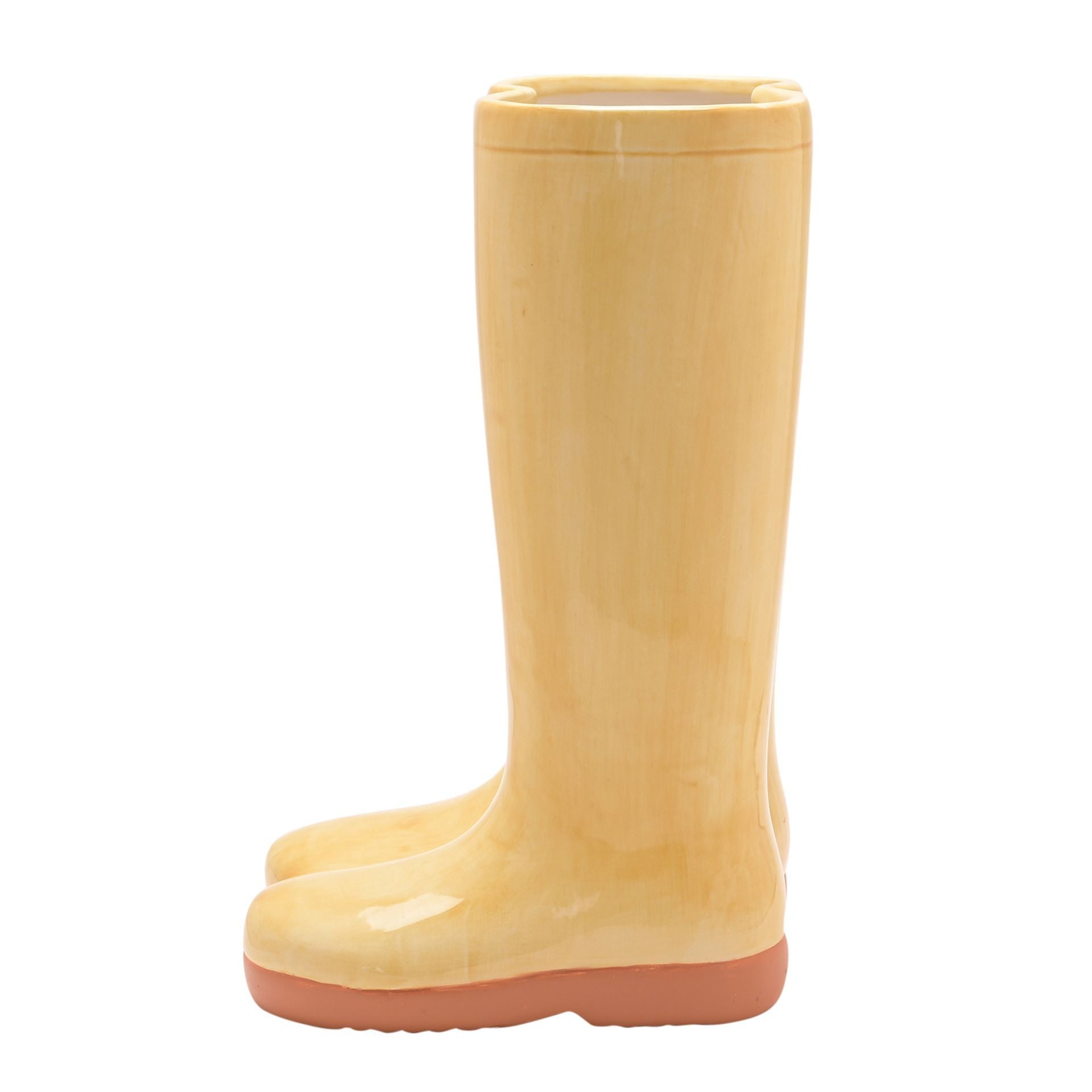 The Cottage Garden Ceramic Vase Large - Yellow Wellies
