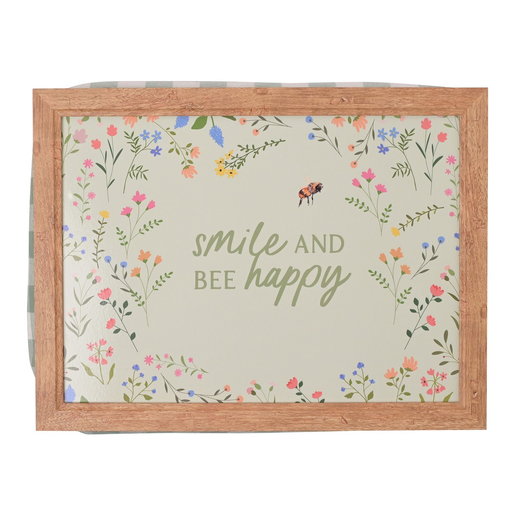 The Cottage Garden Lap Tray - Smile And Be Happy