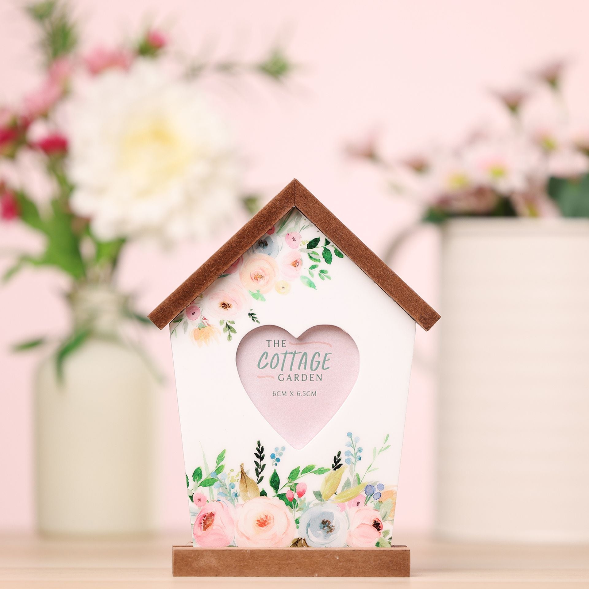 The Cottage Garden Heart Photo Frame - Birdhouse