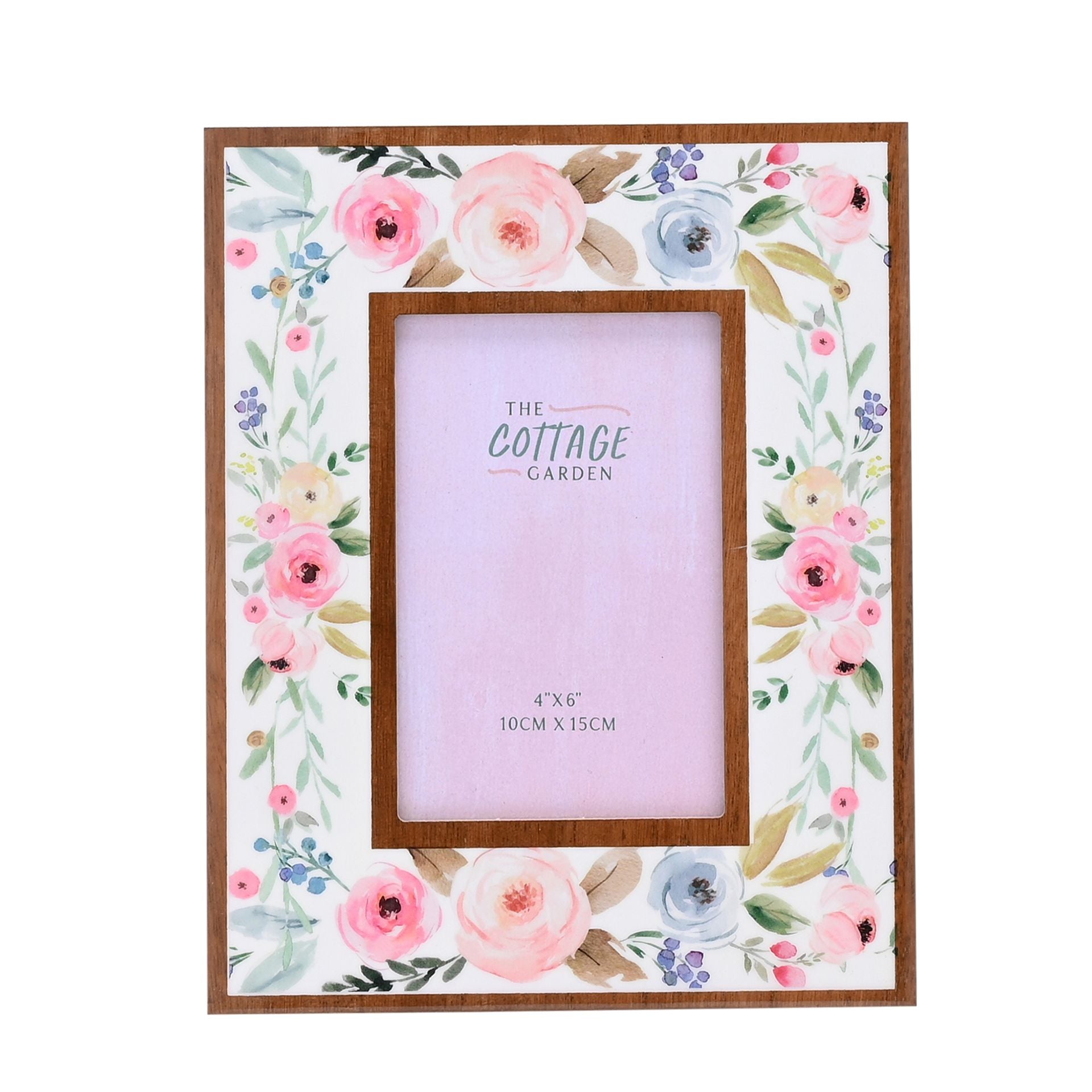 The Cottage Garden Layered Floral Photo Frame - 4" x 6"