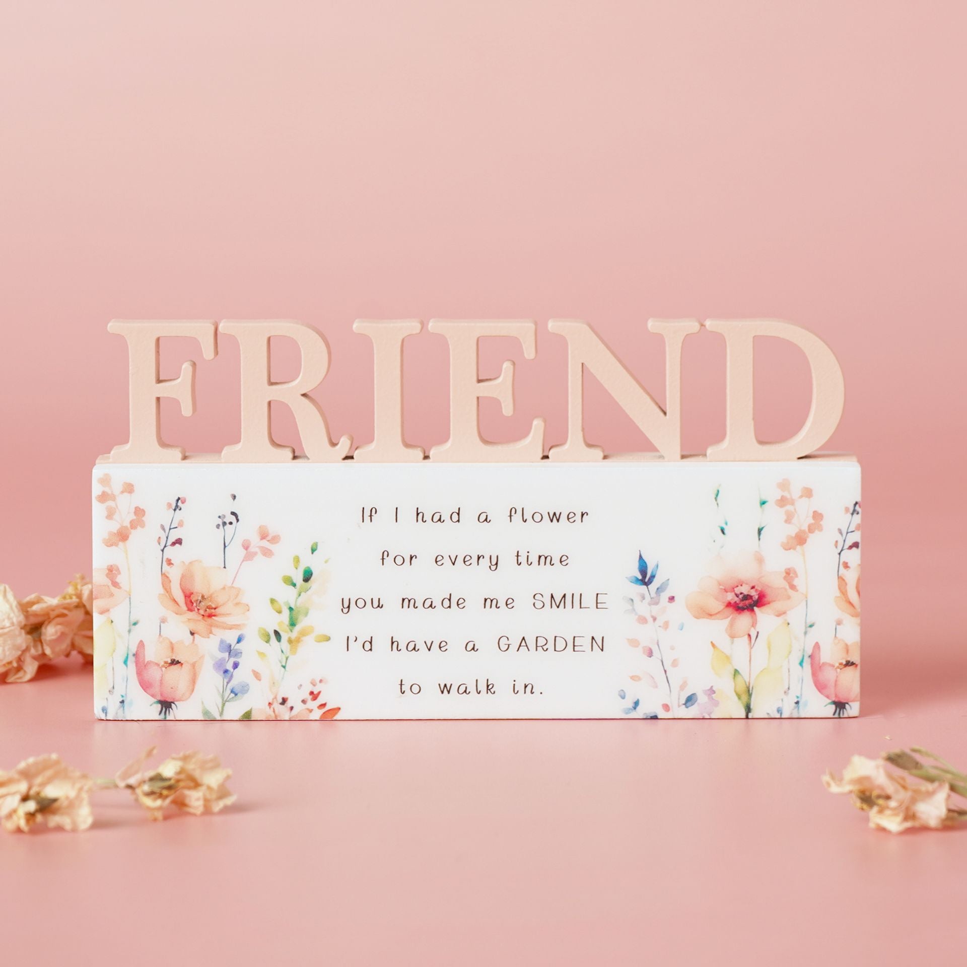 The Cottage Garden Floral Word - Friend