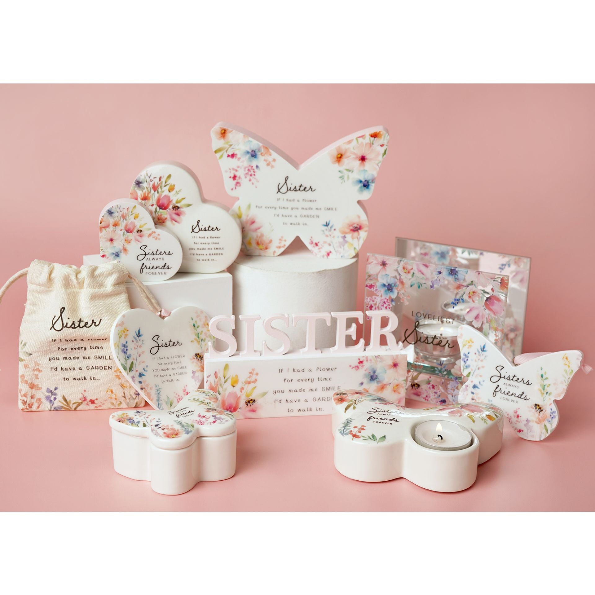 The Cottage Garden Floral Word - Sister