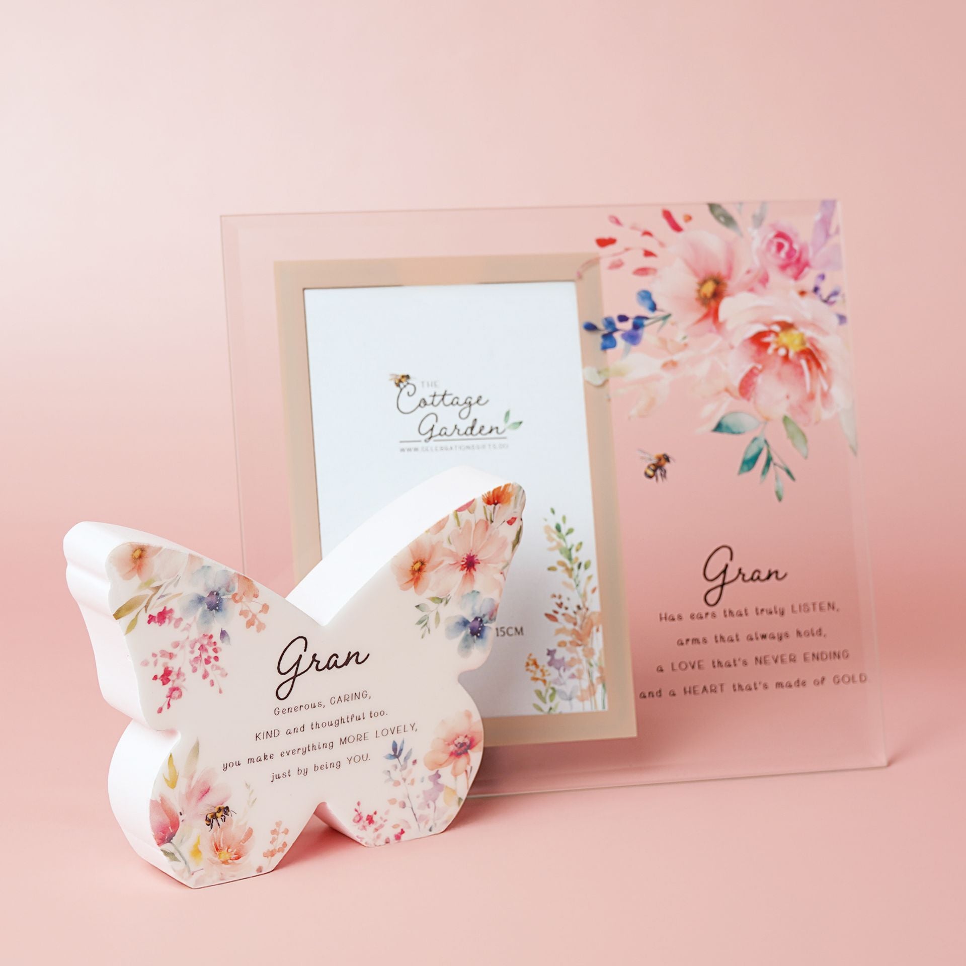 The Cottage Garden Floral Mantel Butterfly - Gran