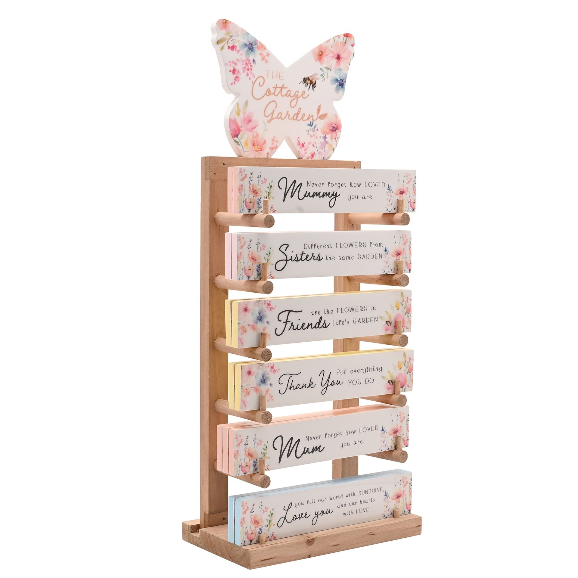 The Cottage Garden Stand with 36 Plaques - 20cm