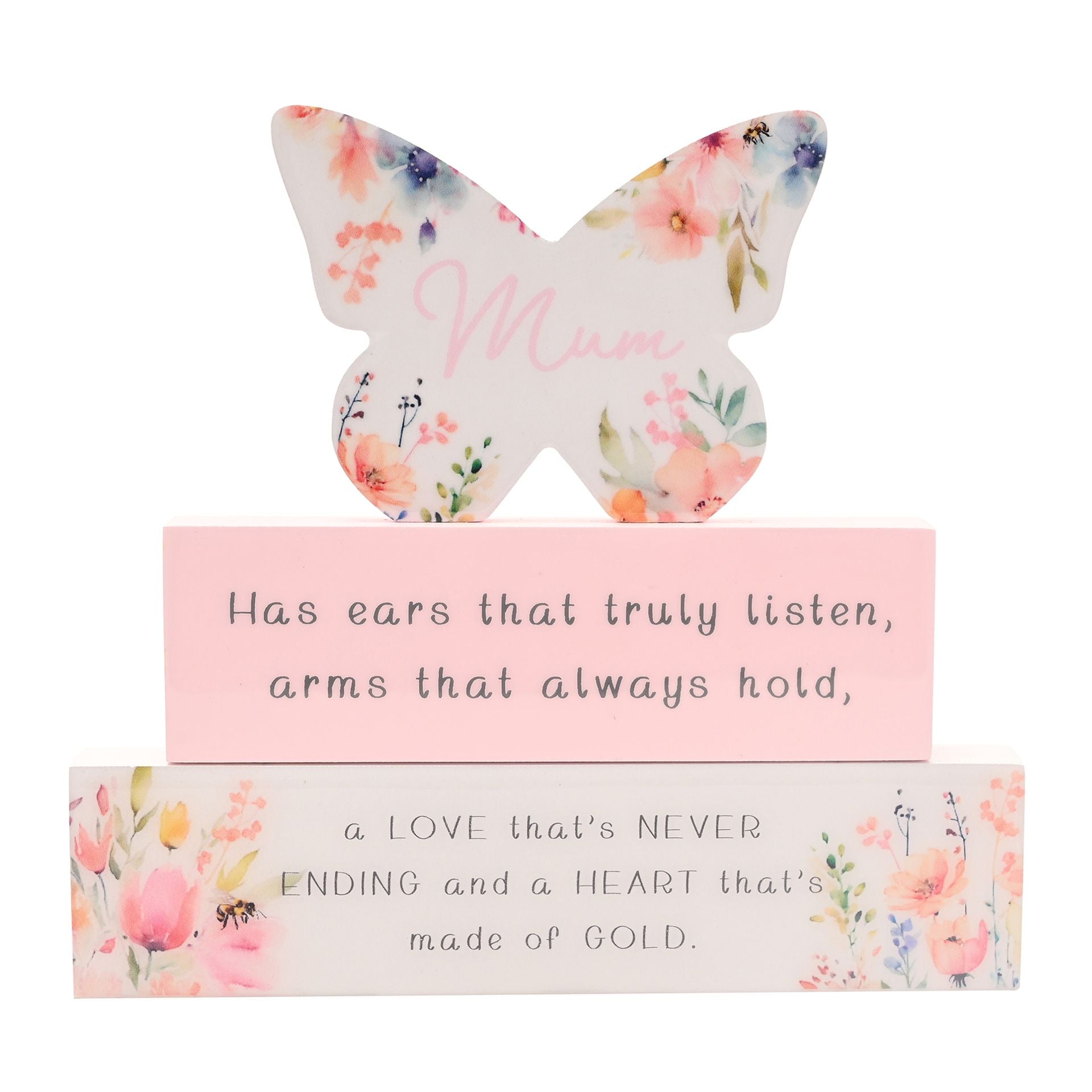 The Cottage Garden Stacking Plaque - Mum