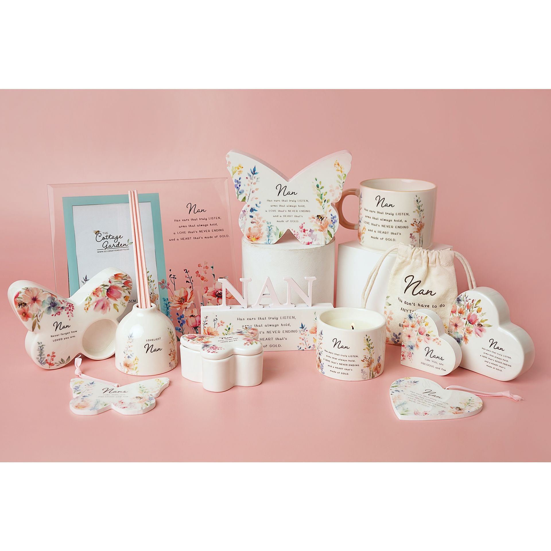The Cottage Garden Butterfly Tealight Holder - Nan