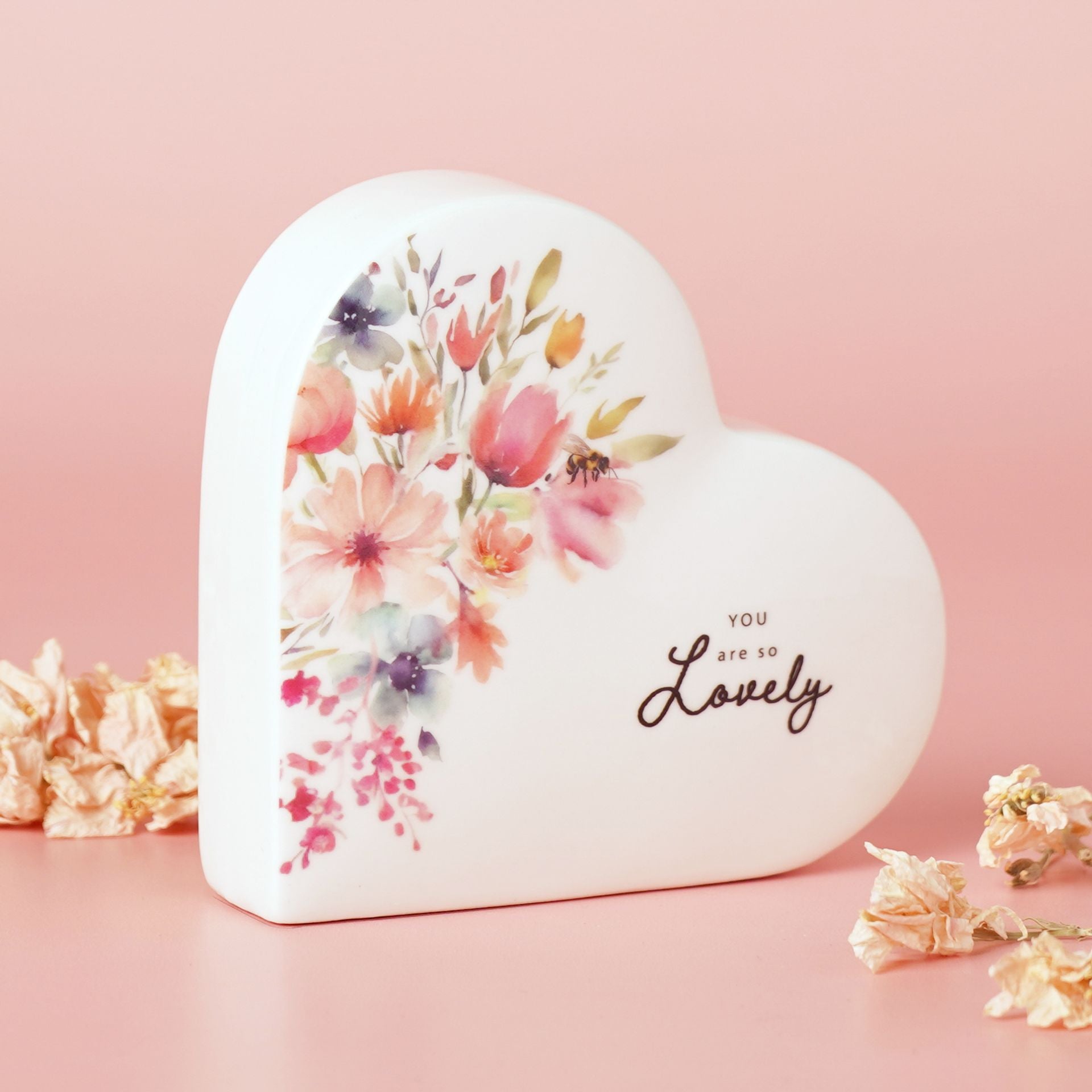 The Cottage Garden Ceramic Heart - Lovely