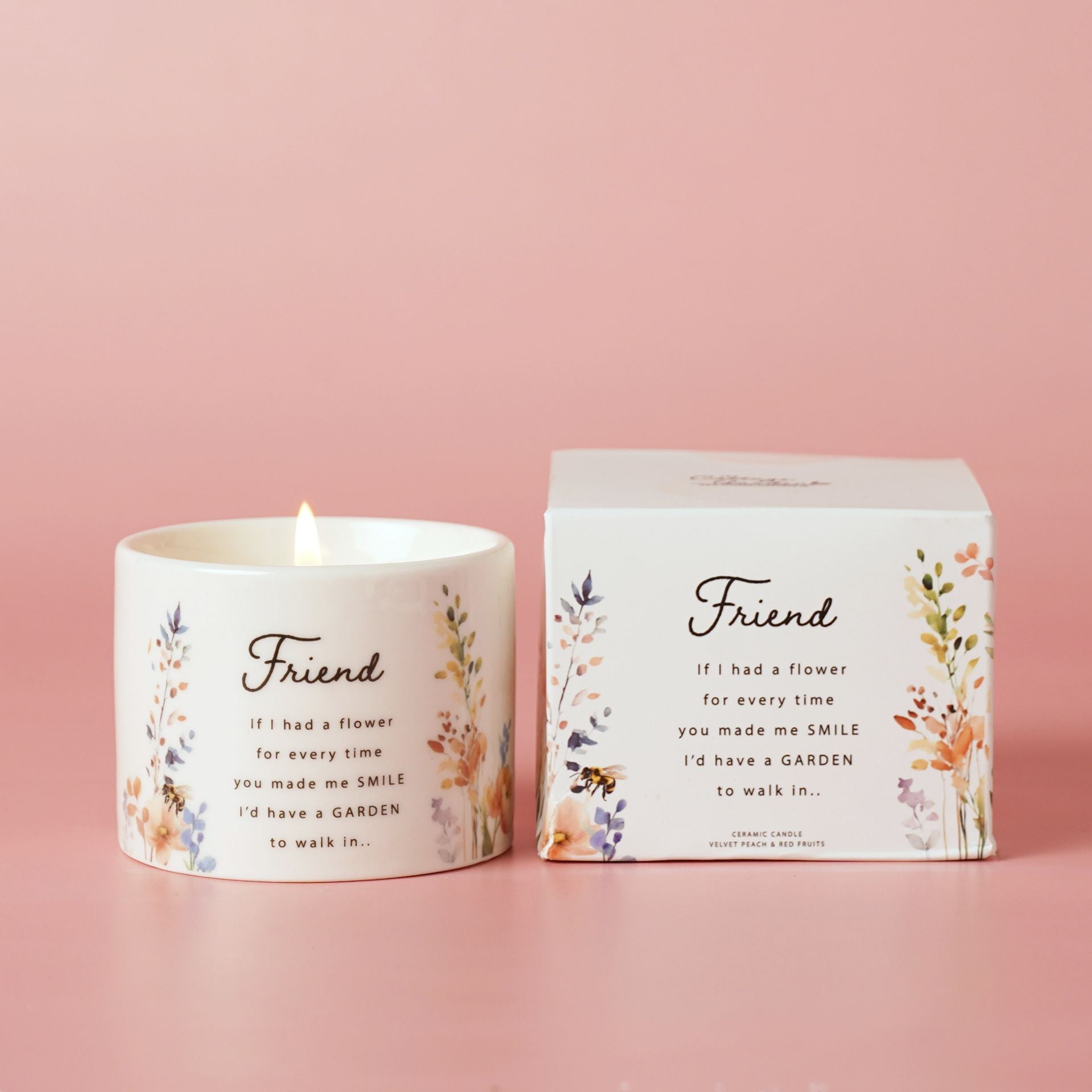 The Cottage Garden Ceramic Candle 100g - Friend