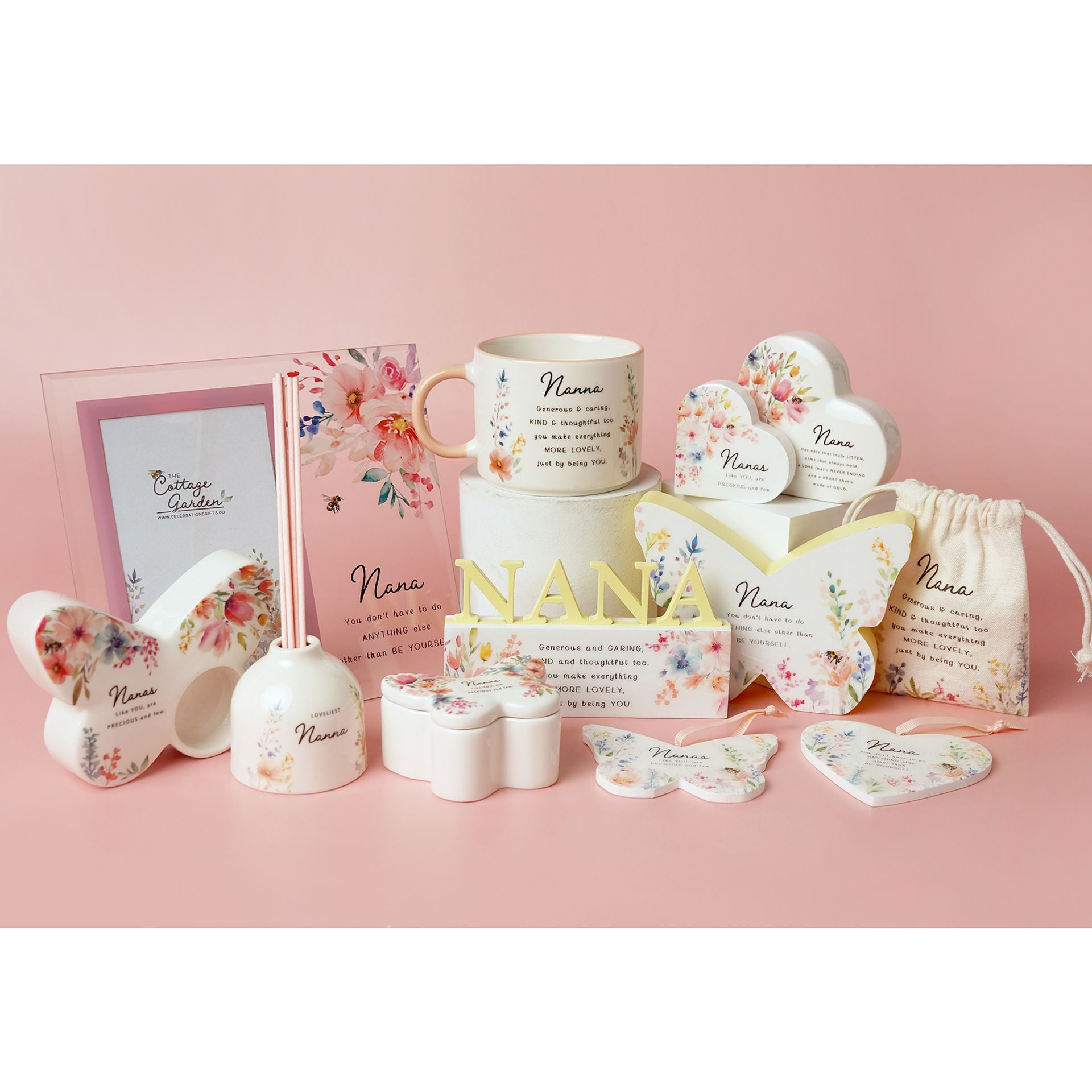 The Cottage Garden Glass Photo Frame - Nana