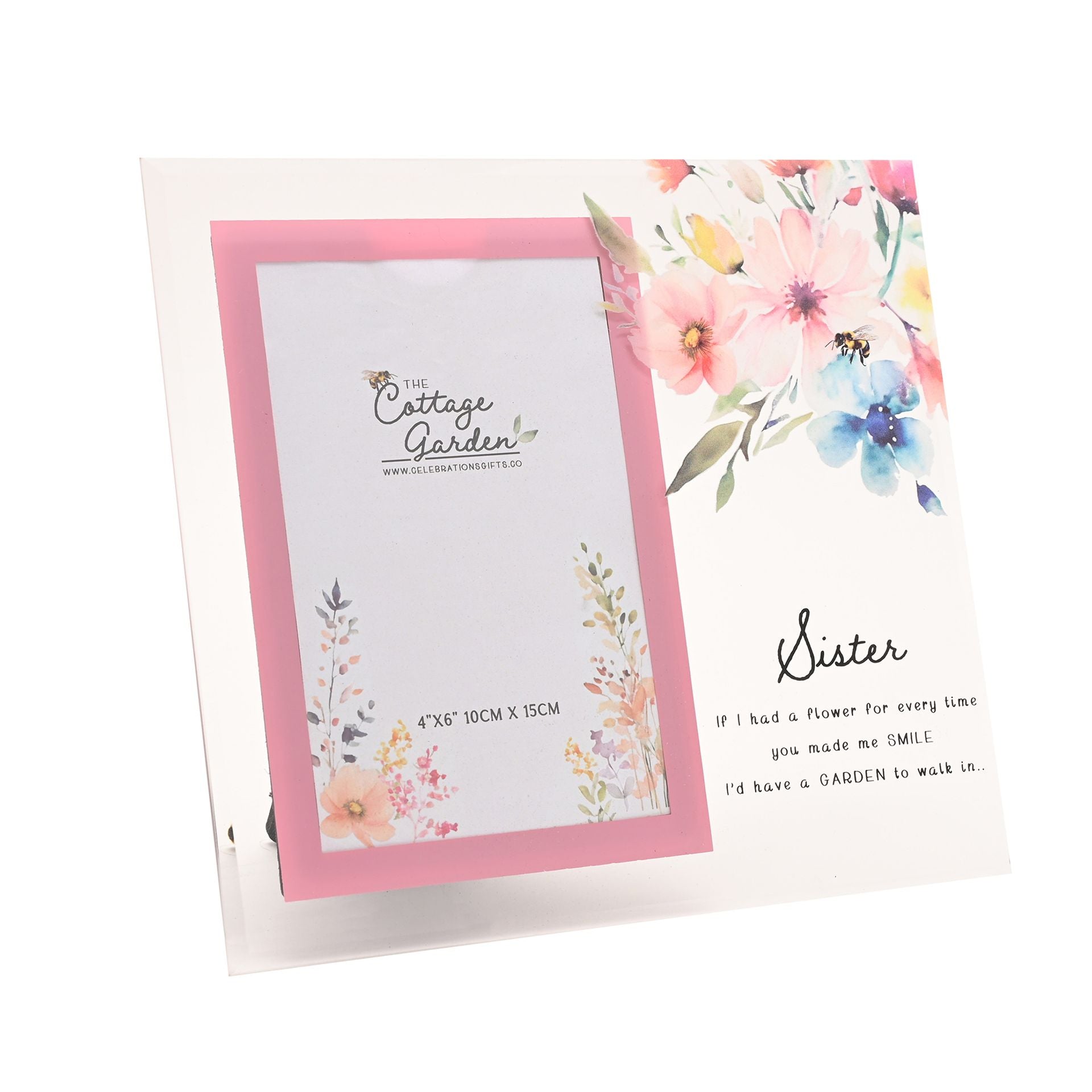 The Cottage Garden Glass Photo Frame - Sister