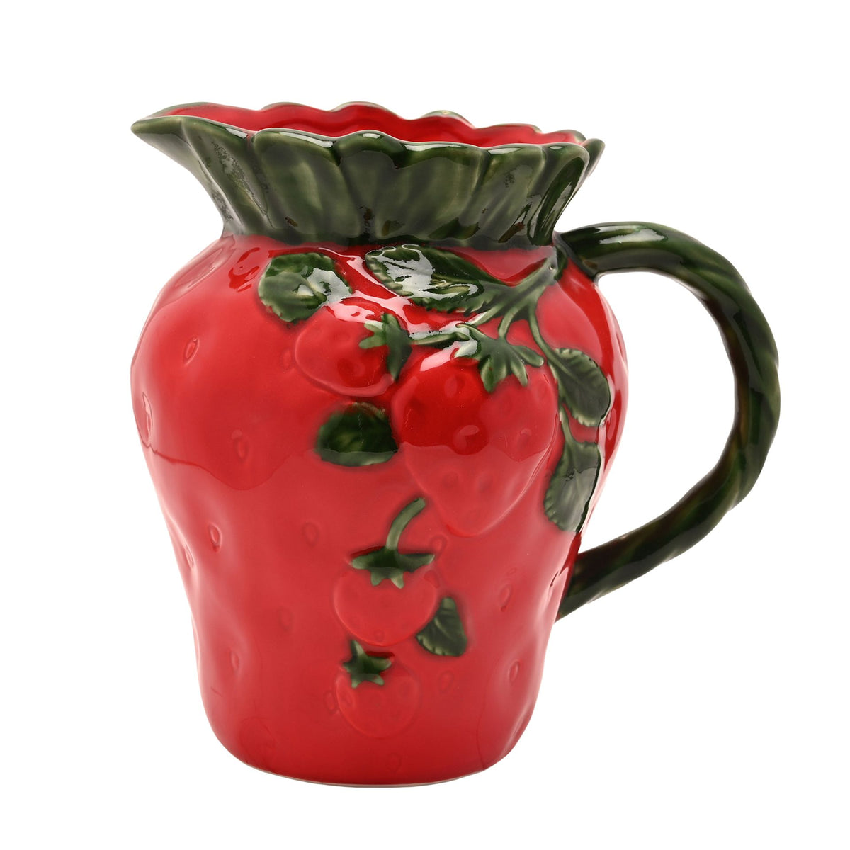 The Cottage Garden Ceramic Strawberry & Leaves Jug