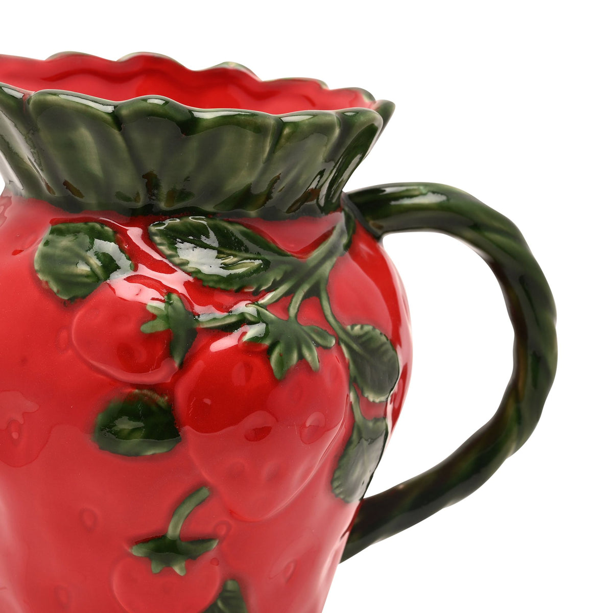 The Cottage Garden Ceramic Strawberry & Leaves Jug